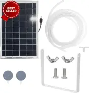 Solar Oxygen Pump for Fish Tank, Aquarium & Pond Aerator, with Oxygen Pipe & Air