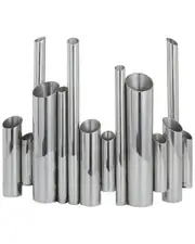 CosmoLiving by Cosmopolitan Silver Stainless Steel Organ Pipe Tube Vase