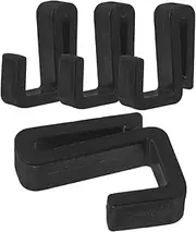 KONTONTY 4pcs Solid Double Hooks Removable Wall Hooks for Outdoor Kitchen Cubicle Heavy Duty Household