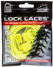 Lock Laces Original No Tie Shoe Laces - Neon Yellow