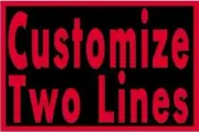 Custom Embroidered 13" x 2" Name Tag 2 LINES Patch With VELCRO® Brand Fastener