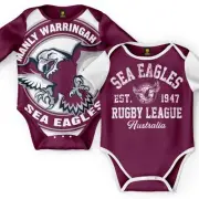 Manly Sea Eagles NRL Toddler 2pc Bodysuit Gift Set