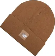 [New Balance] New Balanc Adult Knit Cuffed Beanie with Flying NB Woven Patch Logo