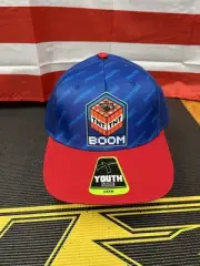 Minecraft TNT Boom Hat Cap Snap Back Blue Red Youth GR41