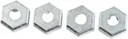 4 Pieces RC Hex Hubs Adapters Connectors DIY Modified Wheels Hex Drive Adapters Update Parts for 16101 16201 1:16 Scale RC