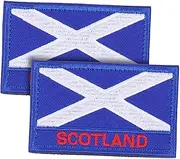 Holibanna 2Pcs Scotland Embroidered Flag Patches for Clothing Repair DIY Arts Crafts Adhesive Applique for Jackets Jeans Backpacks Creative Decoration Accessories