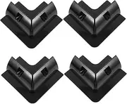 POPETPOP 4pcs Solar Panel Mounting Bracket Kit Easy Install Solar Panel Support Bracket for Rvs Campers and Trailers Durable Plastic No Drill Required