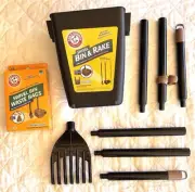 Arm & Hammer Pooper Scooper Swivel Bin & Rake Dog Poop Scooper + 20 Scented Bags