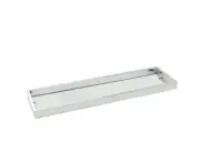 600Mm Chrome Glass Storage Shelf Shower Bath Holder Rack Wall Mounted