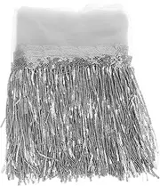 NUOBESTY Sequined Fringed Lace Scarf Waist Belt Sequins Belly Dancing Rave Glitter Fringe for Womens Scarves Decorate Polyester Yarn Miss Leaves