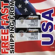 2 Energizer 392 384 SR41W SR41SW SR41 SILVER OXIDE battery