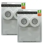 2PCS Double Sided Mounting Tape Adhesive Set Great For Home School Adhesive