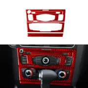 For Audi Q5 2009-2017 Red CD Player Radio Air-Con Trim Cover TYP-A Carbon Fiber (for: Audi)