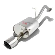 J2 FOR 10+ TOYOTA PRIUS STAINLESS CAT BACK AXLEBACK EXHAUST MUFFLER 4" ROLL TIP (for: Toyota)