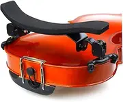 Violin Shoulder Rest 4/4 Full Size, Height Adjustable Violin Shoulder Rest with Comfortable Foam Pad, Violin Chin Rest for 4/4 and 3/4 Size
