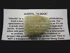 (r33-29) 1-5/8" Ulexite stone Mineral TV rock Boron, CA from borax mine specimen