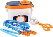 1Set Outdoor Collector Magnifier Box Dual Lens Insect Observation Tool for Nature Exploration Camping and School Experiments Safe Design Easy to Carry