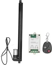 Brilluxa Linear Actuator, Aluminum Alloy Push Rod 1000N 400mm Stroke 12VDC, Electric Motion Actuator for Bed Sofa Lift System (Actuator with Controller Remote Control)