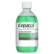 Cepacol Antibacterial Mint Mouthwash 500mL Reduce Dental Plaque Inflamed Gums