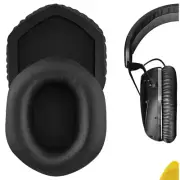 Geekria Protein Leather Ear Pads for V-MODA Crossfade Wireles Headphones (Black)