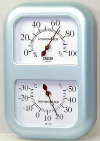 在飛比找蝦皮購物優惠-CRECER 溫度計/溼度計-溫濕度計(日本原裝) CR-1