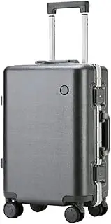 [IRYZE] Lightweight Suitcase Cabin Luggage Multifunctional Partition Trolley Case Light Password Travel Hardside Luggage Carry on Luggage, C, 20inch