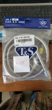 T&S Flex Hose SS TSB60-H-Pre-Rinse Hose