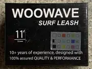 WOOWAVE Surf Leash 11 Foot Coiled Stand Up Paddle Board Surfboard Leash Blue NEW