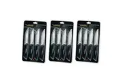 Scanpan Spectrum 12 Piece Jumbo Steak Knife Set Black 12pc