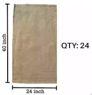 (24) 24 x 40 Burlap Bags Wholesale Bulk - Sacks Potato Race Sandbags Home Depot