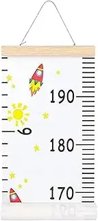 Baby Height Growth Chart Wall | Decorative Height Chart | Reusable Growth Tracker with Lanyard Decorative for Parenting Tool Home Family Home Playroom