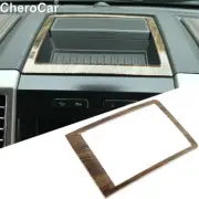 Wood Grain Center Console Dash Storage Box Cover Trim Frame For Ford F150 15-20 (for: Ford)