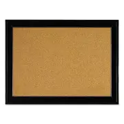 Quartet Cork Bulletin Board with Black Frame, 17 x 11