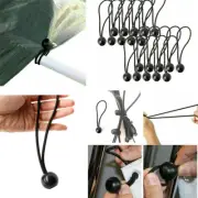 10/20 BALL BUNGEE ELASTIC TIE DOWN LOOP STRETCH SHOCK CORD TARPAULIN TENT AWNING