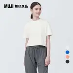 抗UV速乾聚酯纖維短版短袖T恤【MUJI 無印良品】