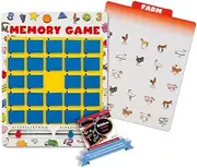 Melissa & Doug Flip-to-Win : Memory Game Bundle with 1 Theme Compatible M&D Scratch Fun Mini-Pad (12090)