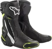 SMX Plus Street Riding Boots Black/White/Yellow US 7.5 Alp. 2221119-125-41
