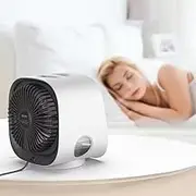 Portable AC Mini USB Aircon Desktop Air Conditioner for Bedroom, Desk, Camping 300ml Water Capacity