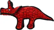 TUFFY Junior Dinosaur Triceratops, Durable Dog Toy