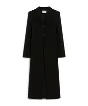 Stretch duster coat in technical viscose - RUNWAY IT40,IT38 black