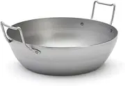 DeBuyer Frying Pan, Stainless Steel, Silver, 32 cm, 27.9 x 20.1 x 10.9 cm