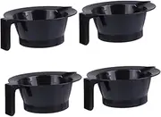 DONFAMDS 4pcs Hair Dyeing Bowl Kit Handle Hair Dye Bowl for Easy Mixing and Use Reusable Salon Supplies and Tinting Washable and Convenient