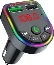 QUMOX F5 Car Bluetooth 5.0 MP3 Player FM Transmitter Handsfree Audio Receiver...