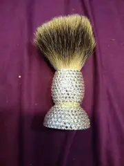 Whish body shaving brush Swarovski Clear chrystals Semogue Mistura Badger & Boar