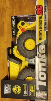 Tonka RC Mighty Monster Steel Dump & Plow Truck 4 Wheel Drive USB Charging