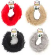 Colorful Fuzzy Craft Stems 9' Red, Lions Mane, Black, Gray