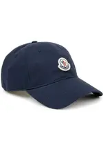 Moncler Logo Cotton-twill cap - Navy One Size
