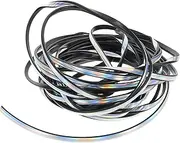 ZUNOXAZ Car Door Edge Trim Strip Silver U Shape Moulding Protector for Scratch Prevention Durable Automotive Edge Guard Easy Installation Compatible with Various Models