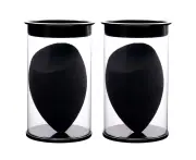2pcs Beauty Sponge Blender - Latex Free & Vegan Makeup Sponge Blender - For Powder,Cream or Liquid Application