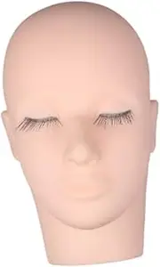 Garende Eyelash Mannequin Head Practice Training Head for Salon Beginners Home